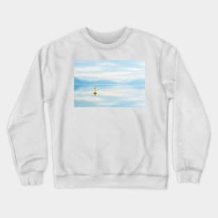 Peaceful Lake View with Misty Mountains - Skaha Lake Crewneck Sweatshirt